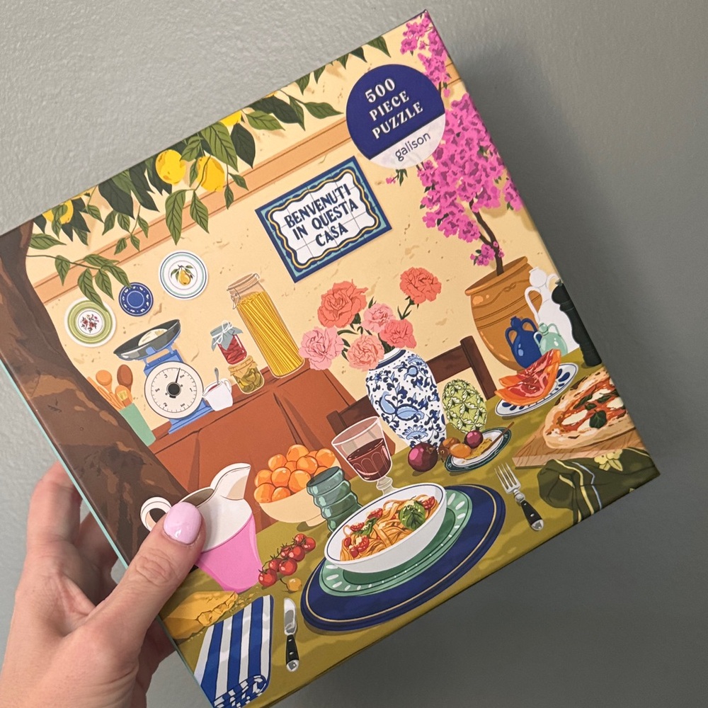 Galison Vibrant Dining Scene Puzzle